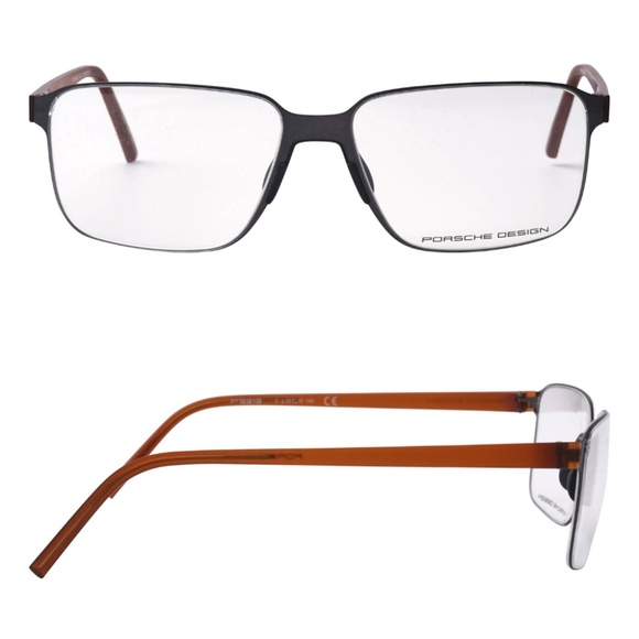 Porsche Design Frame - P'8313-C Brown Rx Eyeglasses 57-15-145 - Picture 1 of 6